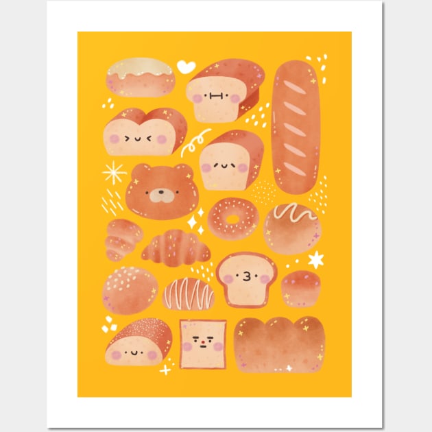 Bread Wall Art by Figberrytea